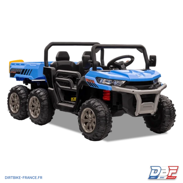 Utilitaire électrique enfant 6x6 avec benne basculante Bleu, photo 1 sur Dirt Bike France