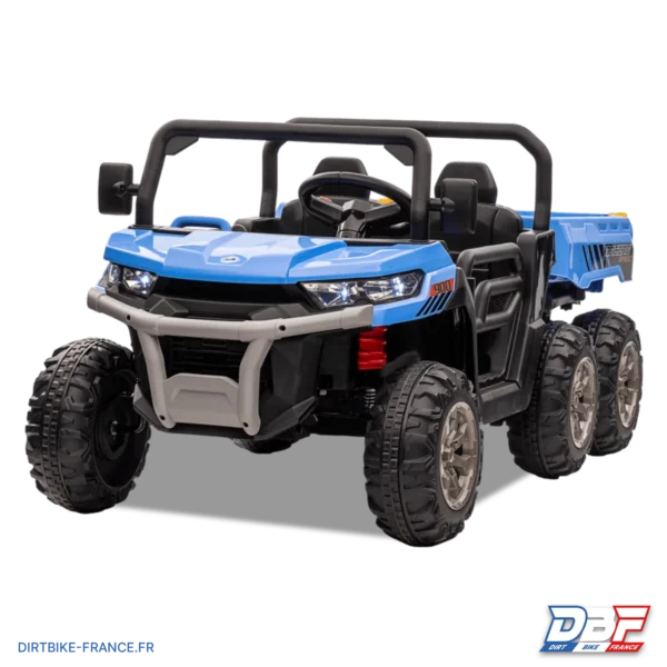 Utilitaire électrique enfant 6x6 avec benne basculante Bleu, photo 2 sur Dirt Bike France