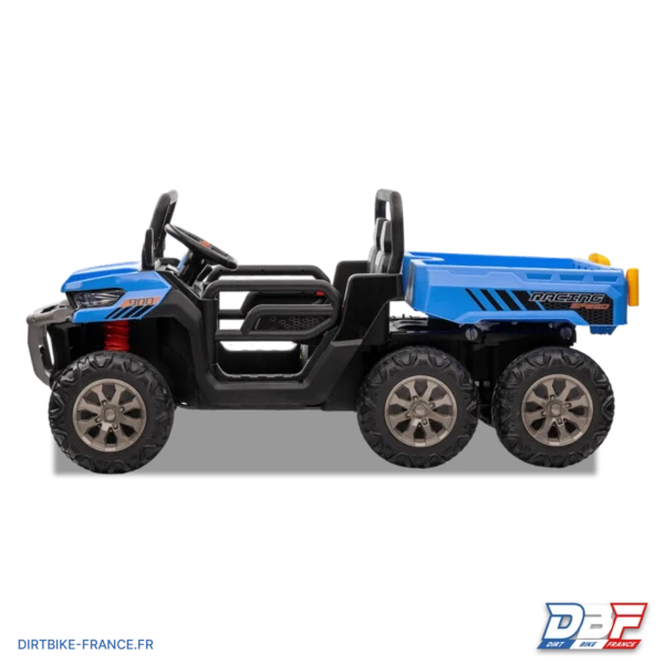 Utilitaire électrique enfant 6x6 avec benne basculante Bleu, photo 5 sur Dirt Bike France