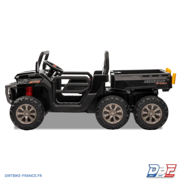 Utilitaire électrique enfant 6x6 avec benne basculante Noir, photo 4 sur Dirt Bike France