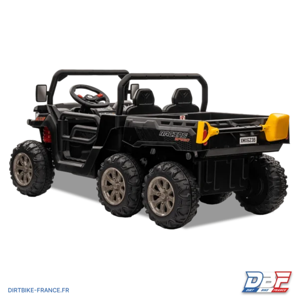 Utilitaire électrique enfant 6x6 avec benne basculante Noir, photo 5 sur Dirt Bike France