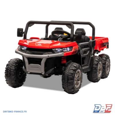 Utilitaire électrique enfant 6x6 avec benne basculante Rouge , photo 2 sur Dirt Bike France