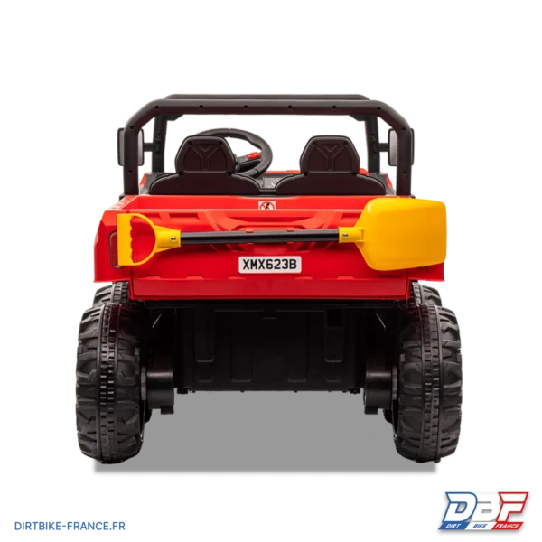 Utilitaire électrique enfant 6x6 avec benne basculante Rouge , photo 4 sur Dirt Bike France