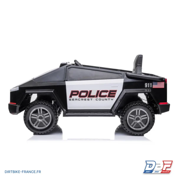 Voiture électrique enfant 12V, Tesla Cybertruck Police, photo 3 sur Dirt Bike France