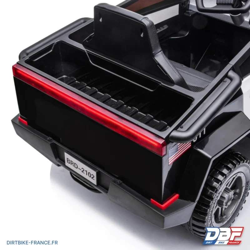 Voiture électrique enfant 12V, Tesla Cybertruck Police, Dirt Bike France - Photo N°6