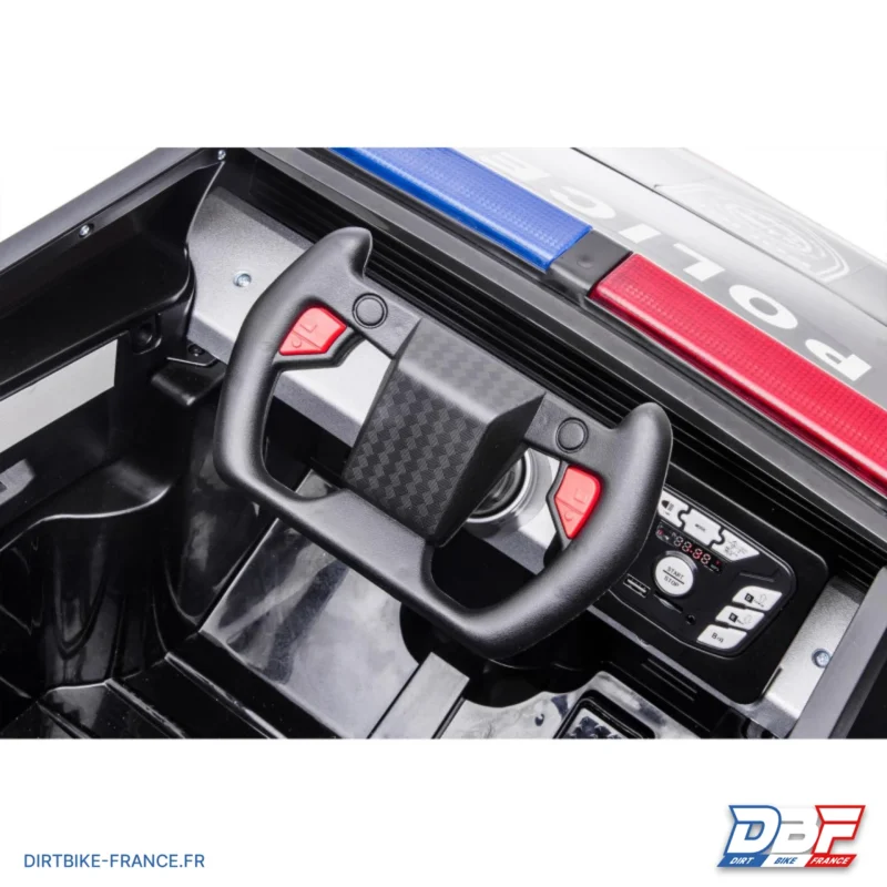 Voiture électrique enfant 12V, Tesla Cybertruck Police, Dirt Bike France - Photo N°7