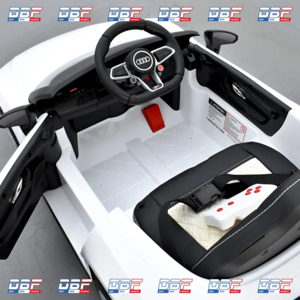 Audi R8 Performance 12 Volts blanc ibis, voiture électrique pour