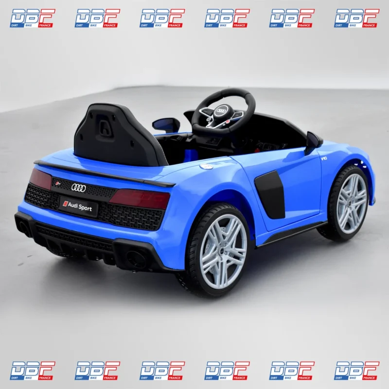 Voiture électrique enfant audi r8 performance 12v Bleu, Dirt Bike France - Photo N°3