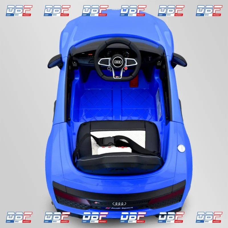 Voiture électrique enfant audi r8 performance 12v Bleu, Dirt Bike France - Photo N°7