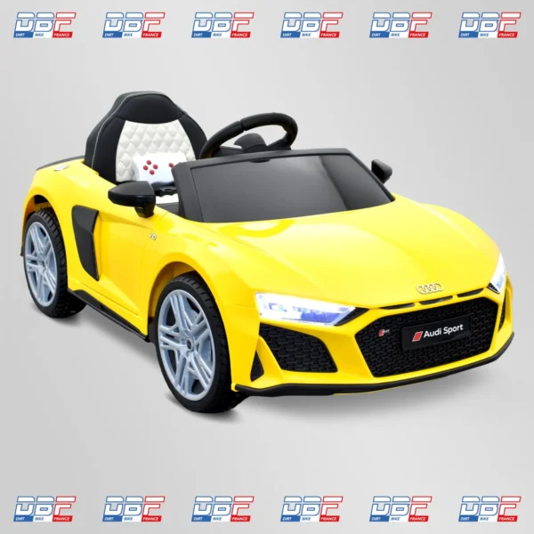 Voiture électrique enfant audi r8 performance 12v Jaune Dirt Bike France