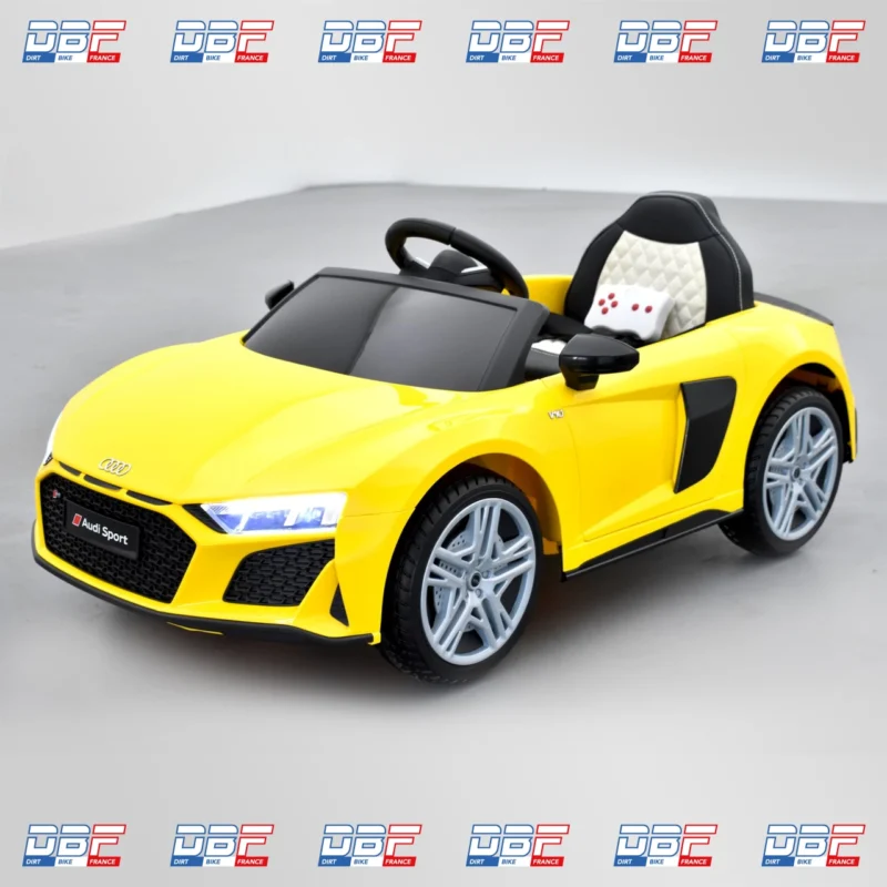 Voiture électrique enfant audi r8 performance 12v Jaune, Dirt Bike France - Photo N°6