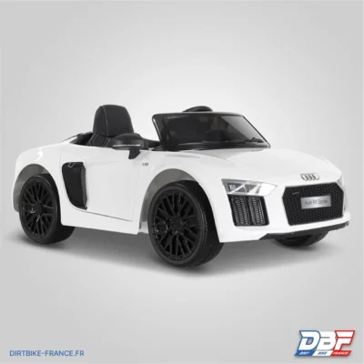 Voiture électrique enfant audi r8 spyder Blanc, photo 1 sur Dirt Bike France