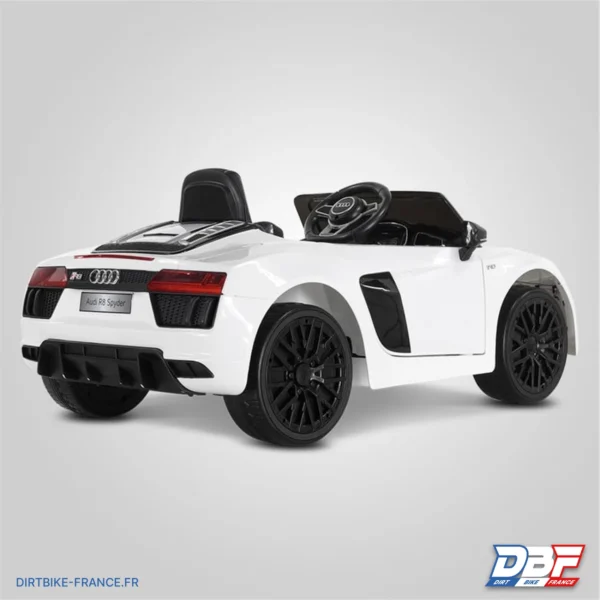 Voiture électrique enfant audi r8 spyder Blanc, photo 2 sur Dirt Bike France
