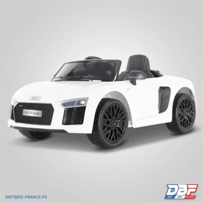 Voiture électrique enfant audi r8 spyder Blanc, photo 6 sur Dirt Bike France