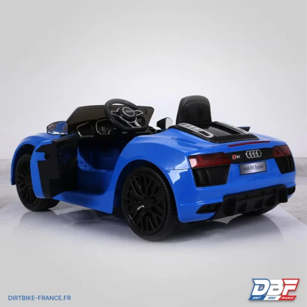 Voiture électrique enfant audi r8 spyder Bleu, photo 7 sur Dirt Bike France