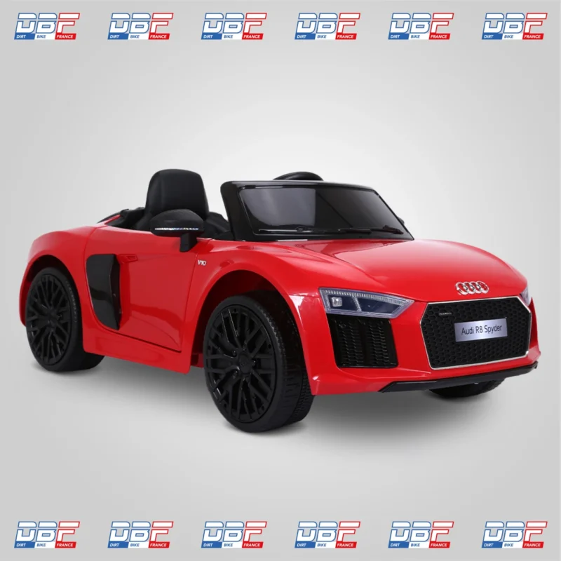 Voiture électrique enfant audi r8 spyder Rouge, Dirt Bike France - Photo N°1