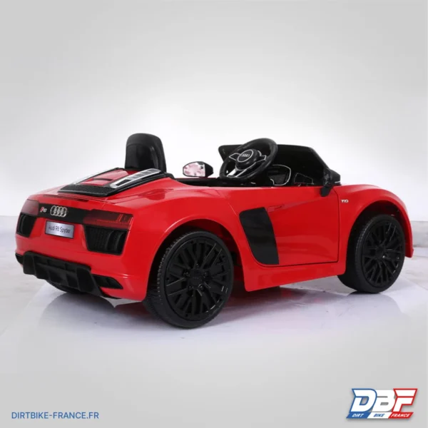 Voiture électrique enfant audi r8 spyder Rouge, photo 5 sur Dirt Bike France