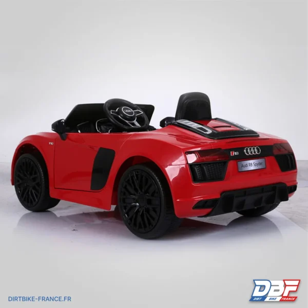 Voiture électrique enfant audi r8 spyder Rouge, photo 7 sur Dirt Bike France