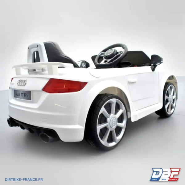 Voiture électrique enfant audi tt rs Blanc, photo 5 sur Dirt Bike France