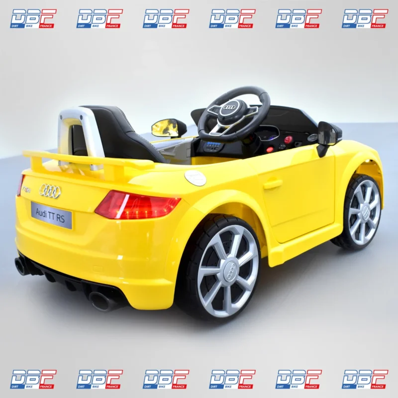 Voiture électrique enfant audi tt rs Jaune, Dirt Bike France - Photo N°3