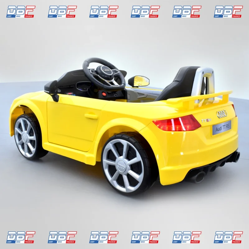 Voiture électrique enfant audi tt rs Jaune, Dirt Bike France - Photo N°4