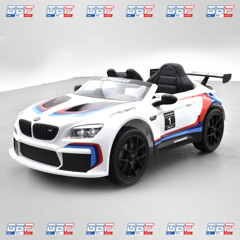 Voiture électrique enfant bmw m6 gt3 Blanc, Dirt Bike France - Photo N°2