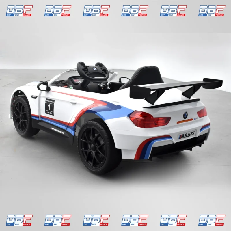 Voiture électrique enfant bmw m6 gt3 Blanc, Dirt Bike France - Photo N°6