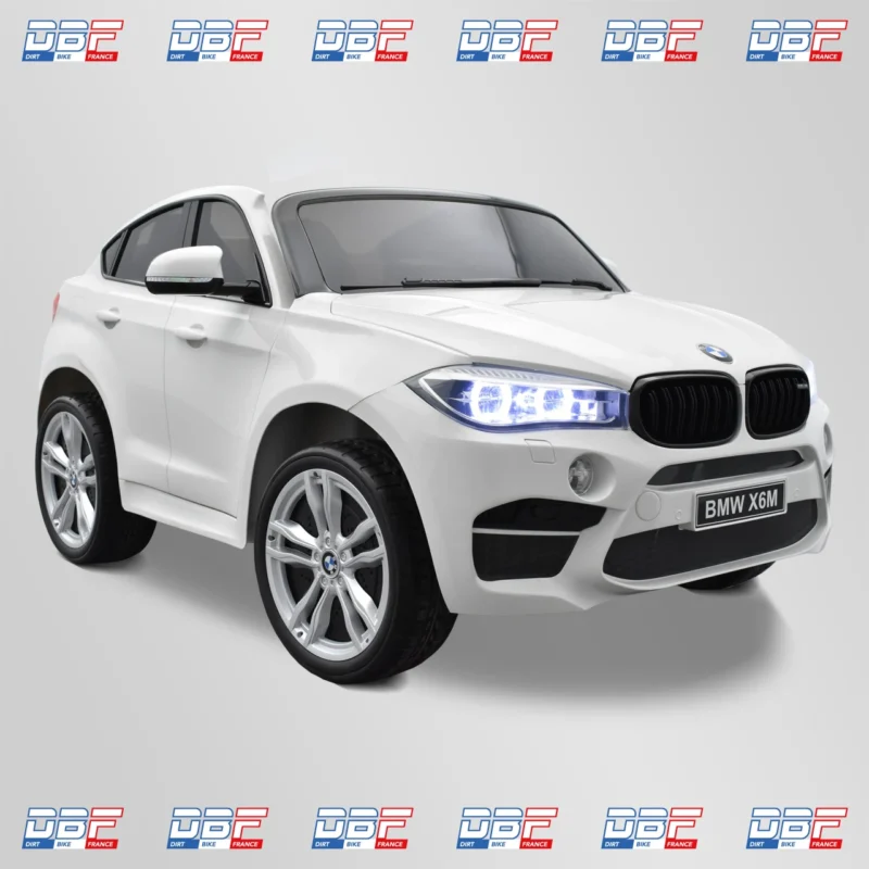 Voiture électrique enfant bmw x6m 2 places Blanc, Dirt Bike France - Photo N°1