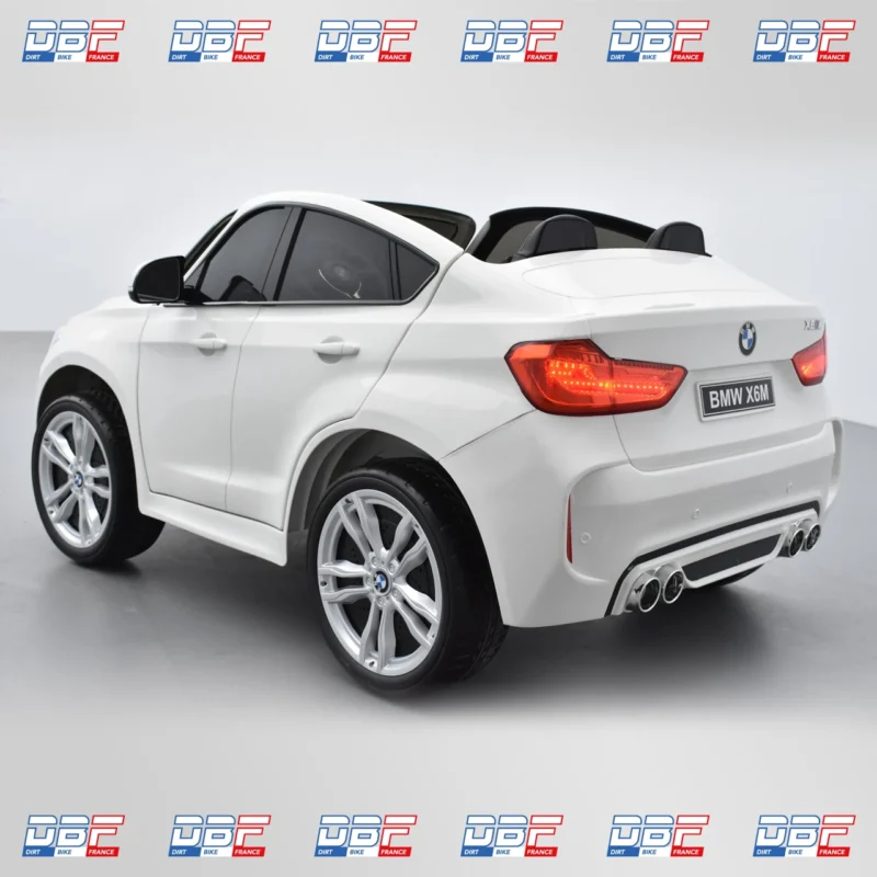 Voiture électrique enfant bmw x6m 2 places Blanc, Dirt Bike France - Photo N°3