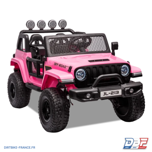 Voiture électrique enfant jeep geoland v2 24v Rose, photo 1 sur Dirt Bike France