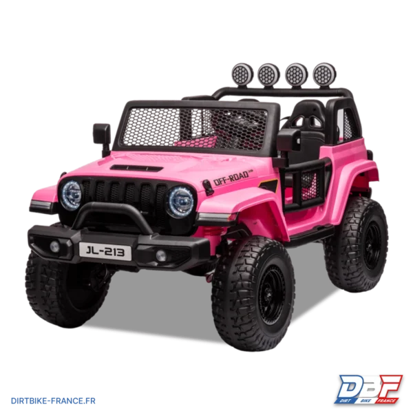 Voiture électrique enfant jeep geoland v2 24v Rose, photo 2 sur Dirt Bike France