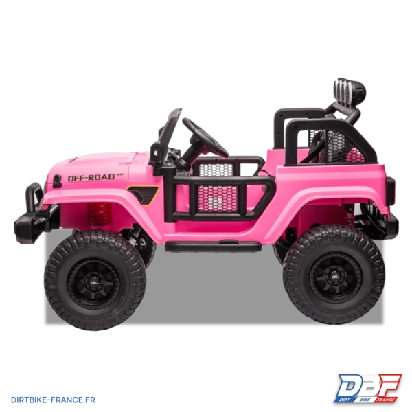 Voiture électrique enfant jeep geoland v2 24v Rose, photo 5 sur Dirt Bike France