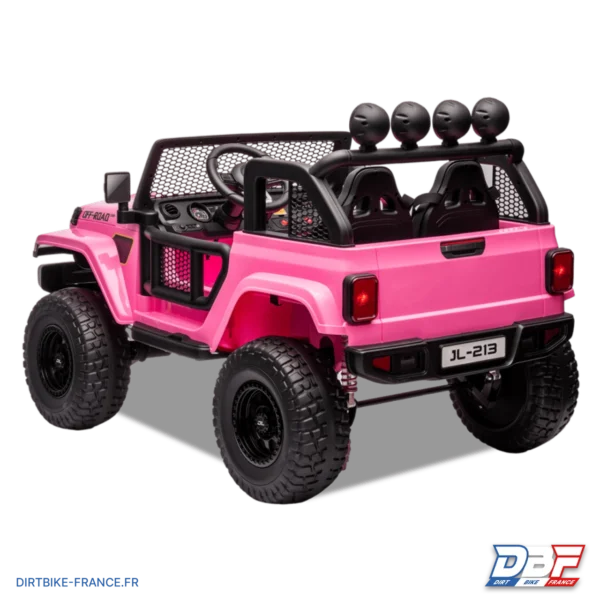 Voiture électrique enfant jeep geoland v2 24v Rose, photo 6 sur Dirt Bike France