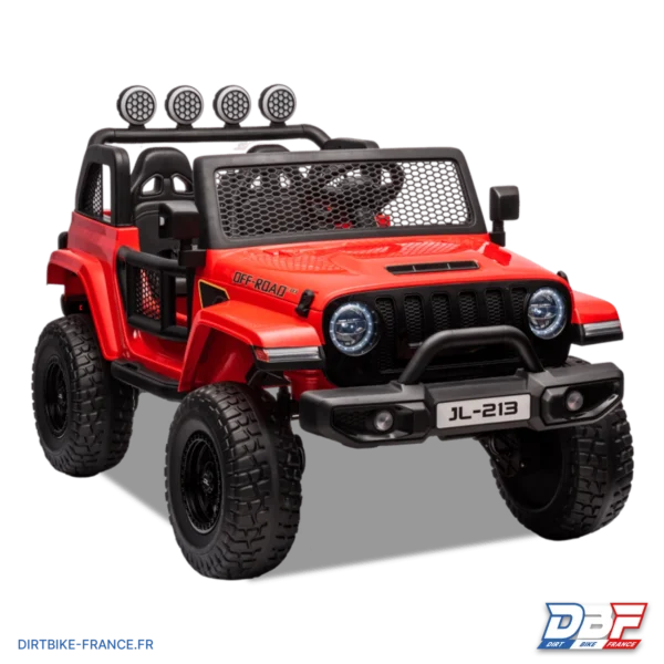 Voiture électrique enfant jeep geoland v2 24v Rouge , photo 1 sur Dirt Bike France