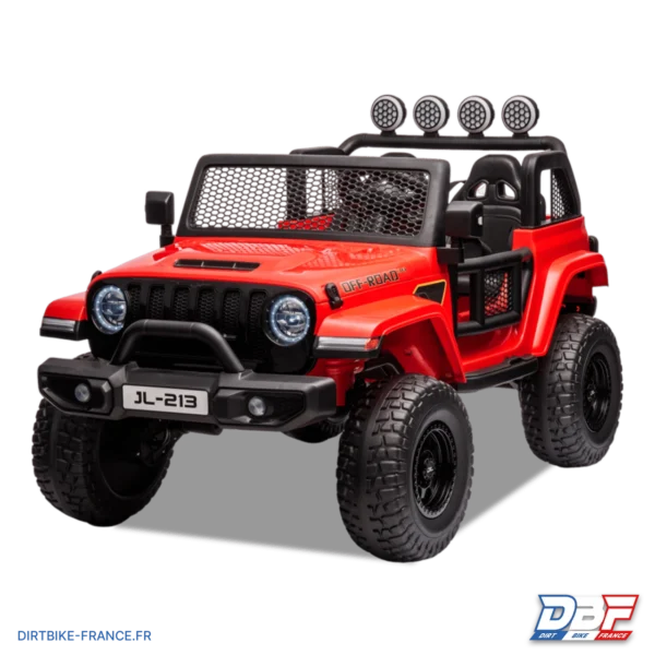 Voiture électrique enfant jeep geoland v2 24v Rouge , photo 2 sur Dirt Bike France