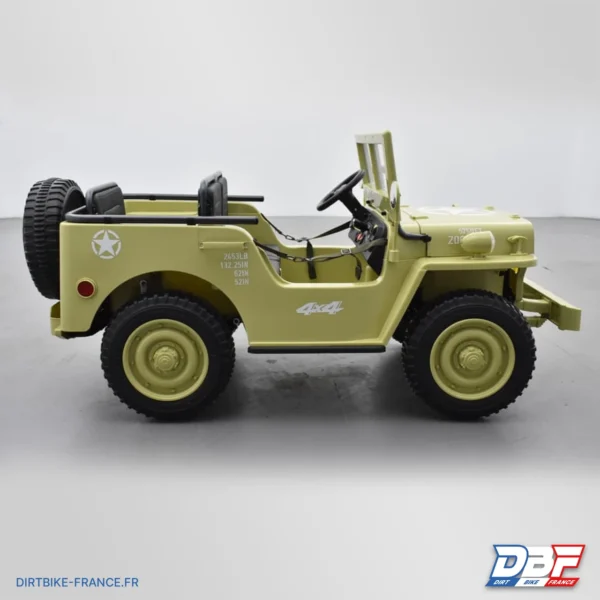 Voiture électrique enfant jeep willys 3 places 12V Sable, photo 3 sur Dirt Bike France