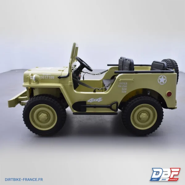 Voiture électrique enfant jeep willys 3 places 12V Sable, photo 4 sur Dirt Bike France
