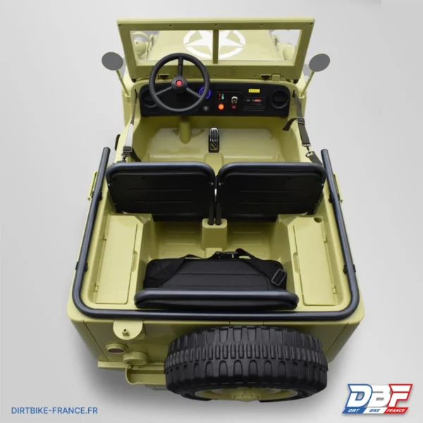 Voiture électrique enfant jeep willys 3 places 12V Sable, photo 6 sur Dirt Bike France