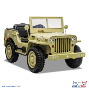 Voiture électrique enfant jeep willys 3 places 24V Sable, photo 1 sur Dirt Bike France