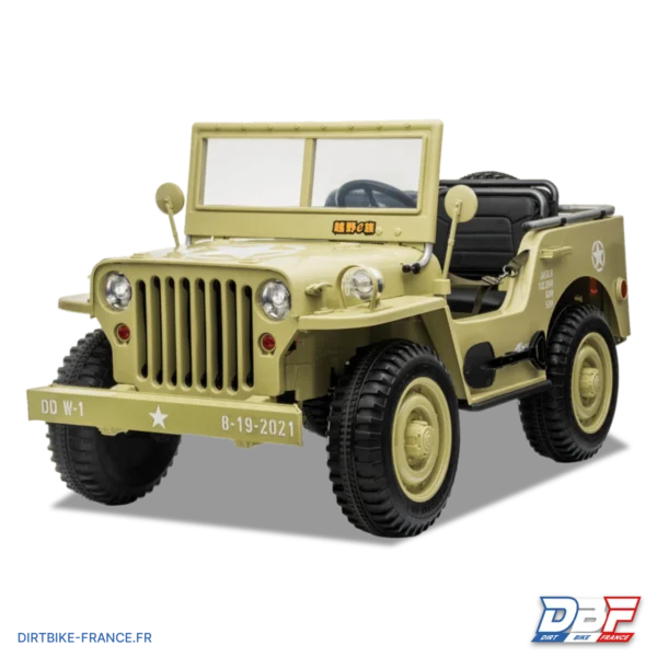 Voiture électrique enfant jeep willys 3 places 24V Sable, photo 4 sur Dirt Bike France