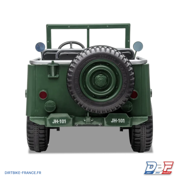 Voiture électrique enfant jeep willys 3 places 24V Vert, photo 5 sur Dirt Bike France