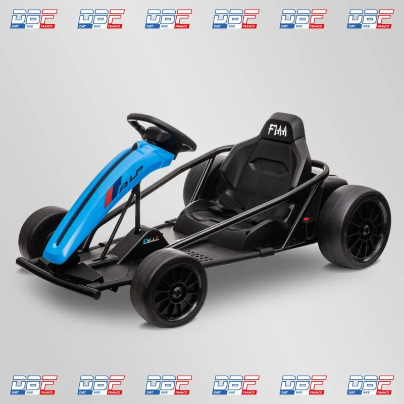 Voiture électrique enfant karting drift 250w Bleu, Dirt Bike France - Photo N°2