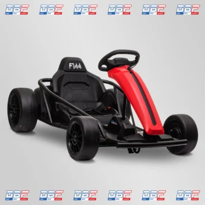 Voiture électrique enfant karting drift 250w Rouge Dirt Bike France