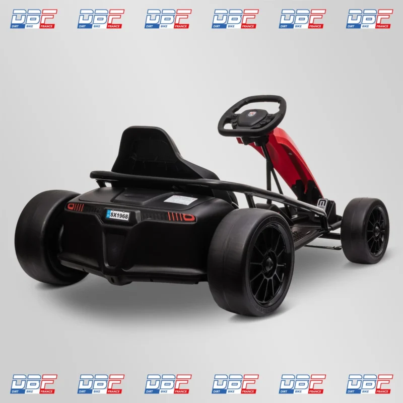 Voiture électrique enfant karting drift 250w Rouge, Dirt Bike France - Photo N°3