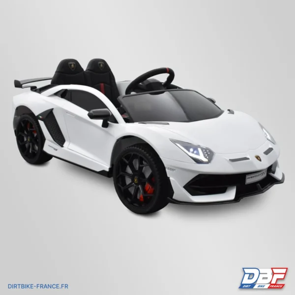Voiture électrique enfant lamborghini aventador svj 12v Blanc, photo 1 sur Dirt Bike France