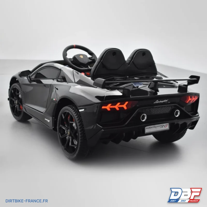 Voiture électrique enfant lamborghini aventador svj 12v Noir, Dirt Bike France - Photo N°4