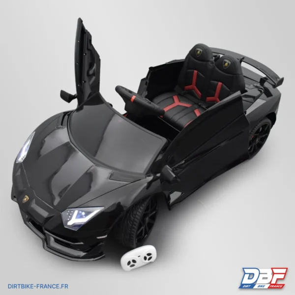 Voiture électrique enfant lamborghini aventador svj 12v Noir, photo 8 sur Dirt Bike France