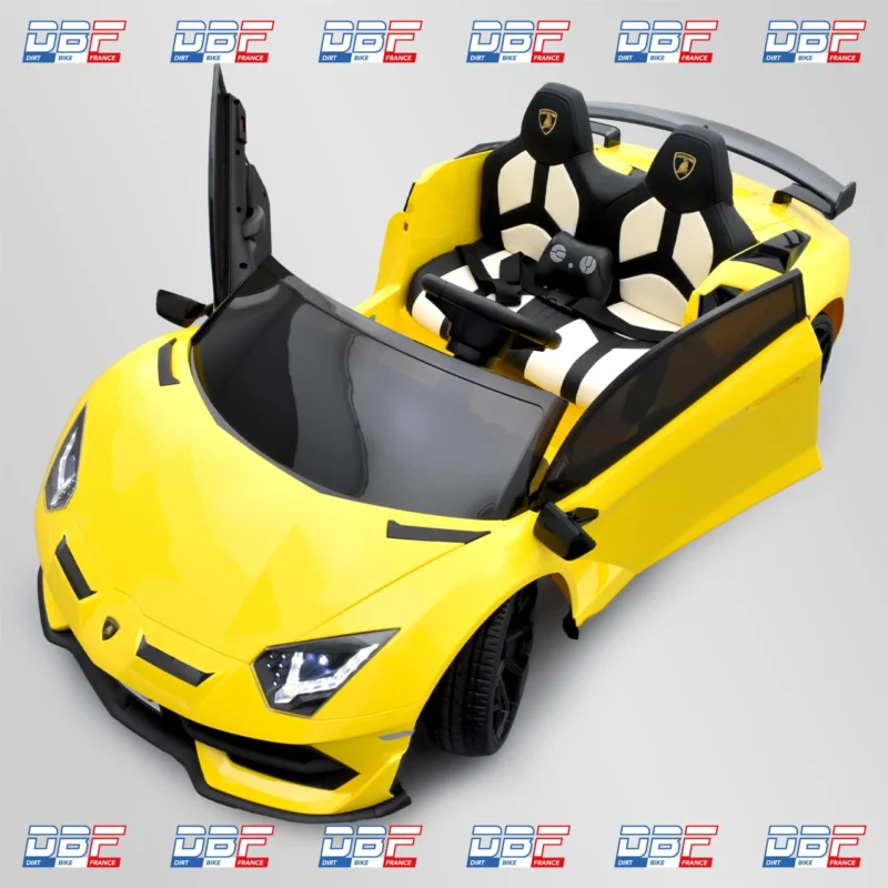 Voiture électrique enfant lamborghini svj 24v Jaune, Dirt Bike France - Photo N°8