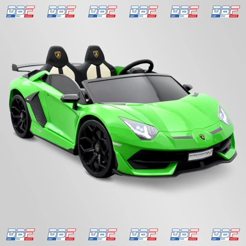 Voiture électrique enfant lamborghini svj 24v Vert, Dirt Bike France - Photo N°1