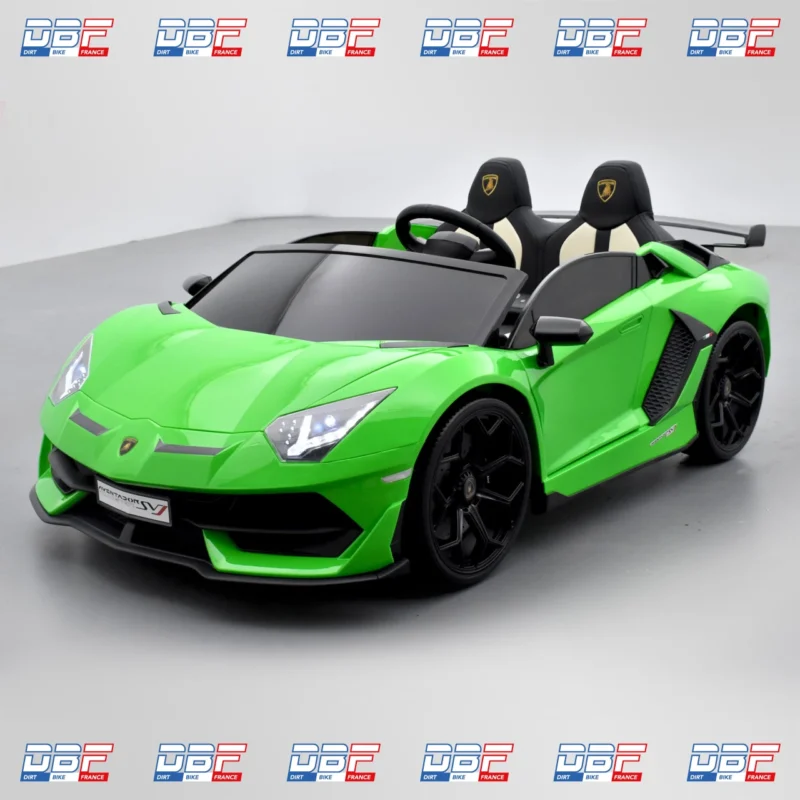 Voiture électrique enfant lamborghini svj 24v Vert, Dirt Bike France - Photo N°2